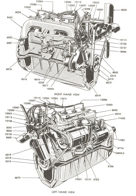 ford tractor engine diagram 